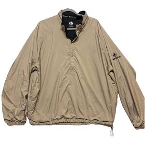 Sunice Weather Jacket Mens XL 1/4 Zip Pullover Beige Long Sleeve Golf‎ Wind